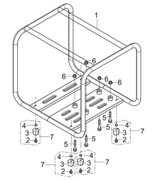 BE NP-3065HR Frame Assembly Parts by BE Power Equipment
