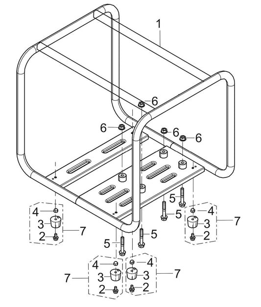 BE NP-3070R Frame Assembly Parts by BE Power Equipment