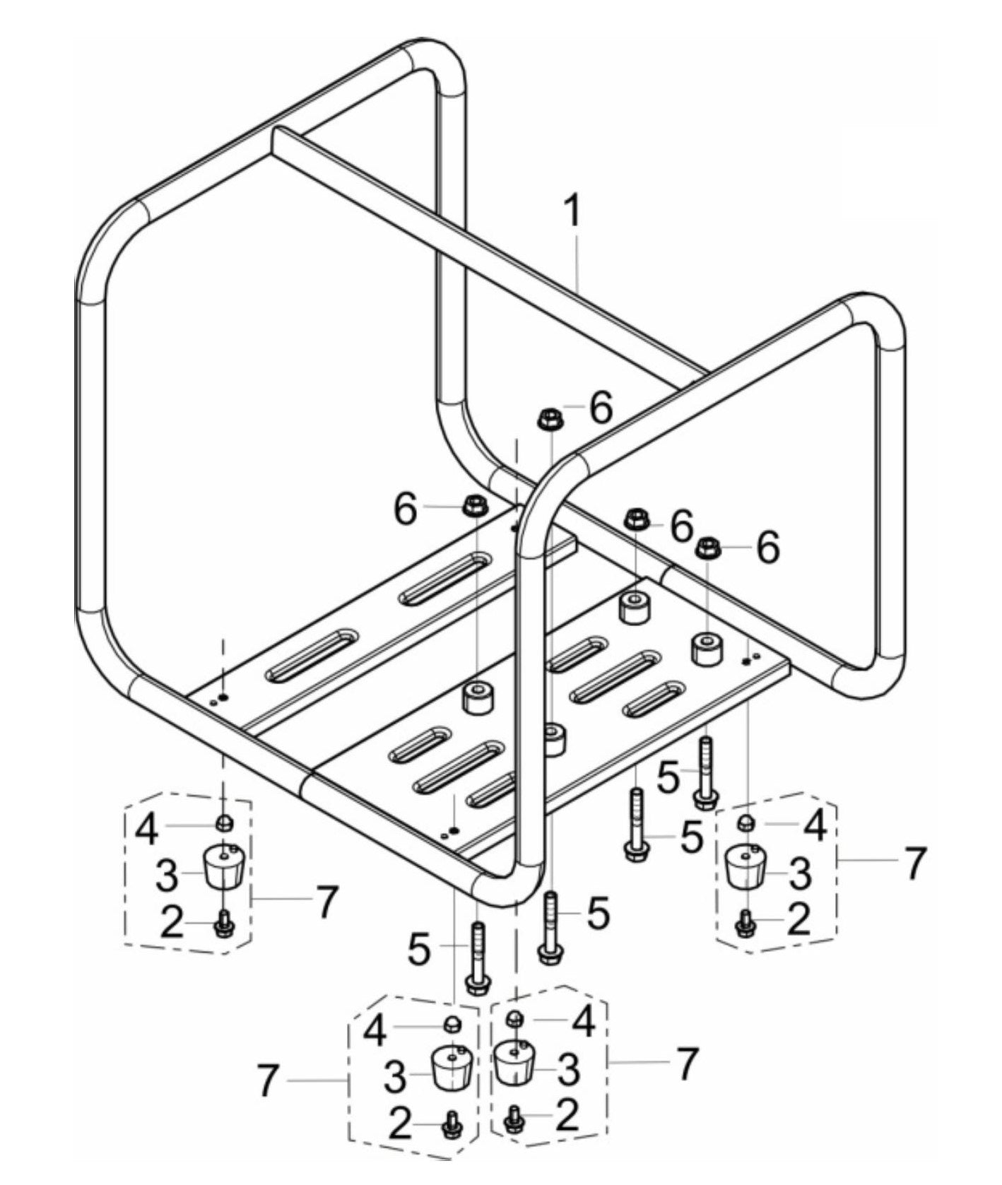 BE NP2065K Frame Assembly Parts by BE Power Equipment