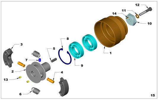 PRO50 4-Stroke Clutch Assembly Parts