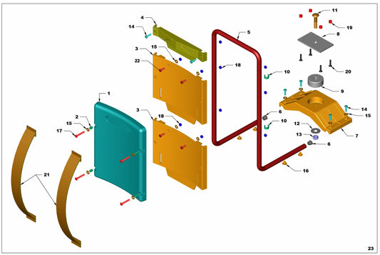 PRO50 4-Stroke Frame Assembly Parts