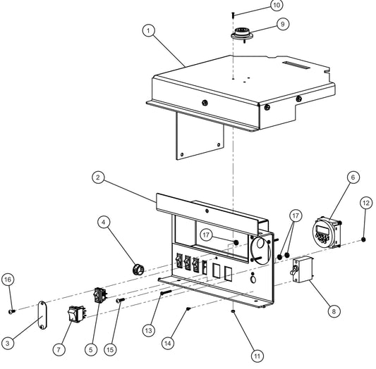 Night-Lite E-Series Manual Winch Component Box (1 of 3) Assembly Parts By Allmand