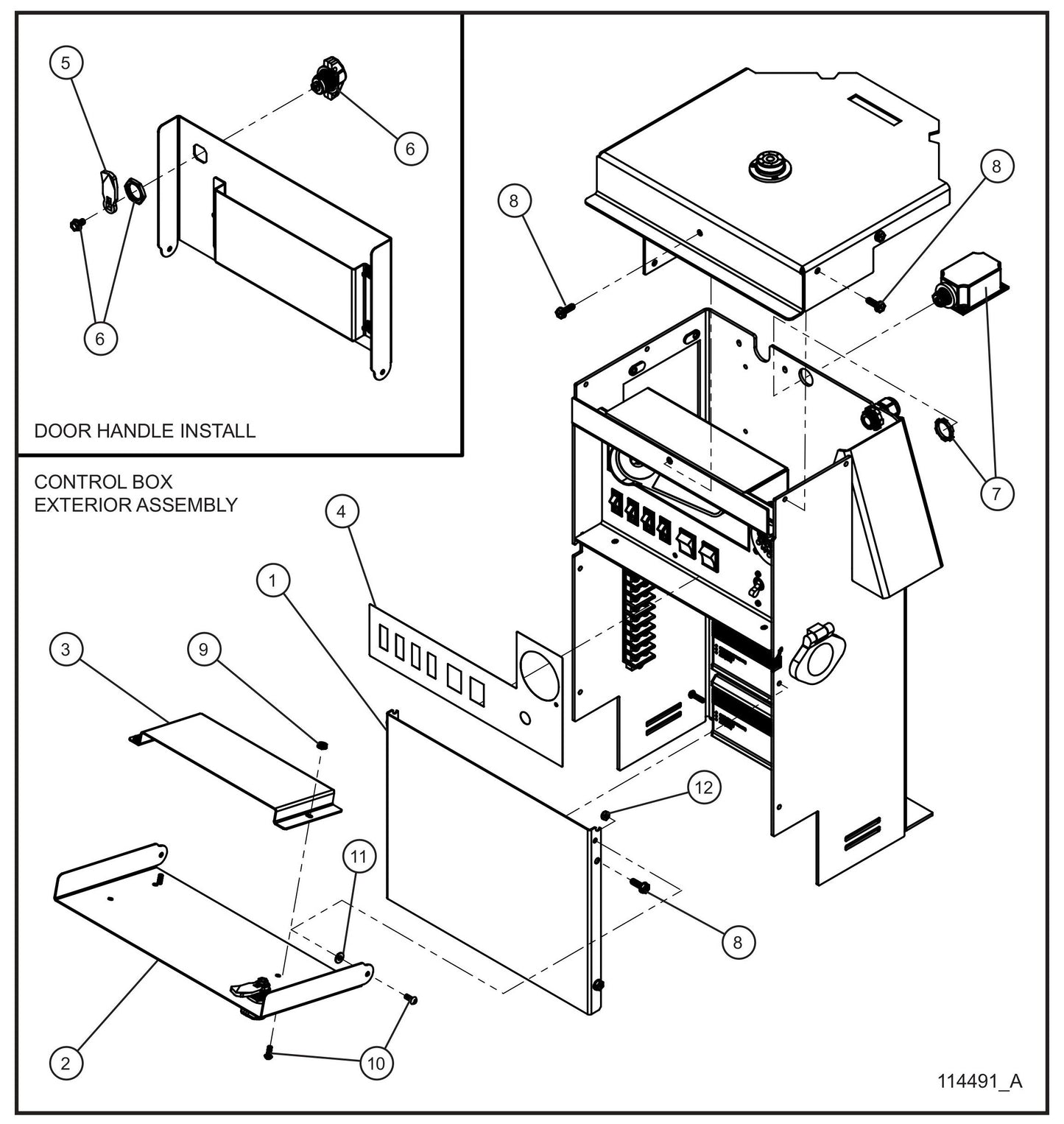 Night-Lite E-Series Electric Winch Component Box (3 of 3) Assembly Parts for Portable Lights Parts by Allmand