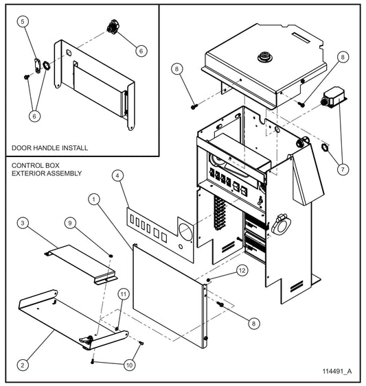 Night-Lite E-Series Electric Winch Component Box (3 of 3) Assembly Parts for Portable Lights Parts by Allmand