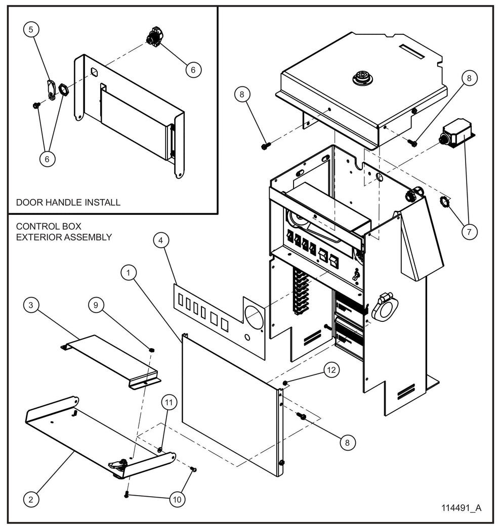 Night-Lite E-Series Electric Winch Component Box (3 of 3) Assembly Parts for Portable Lights Parts by Allmand