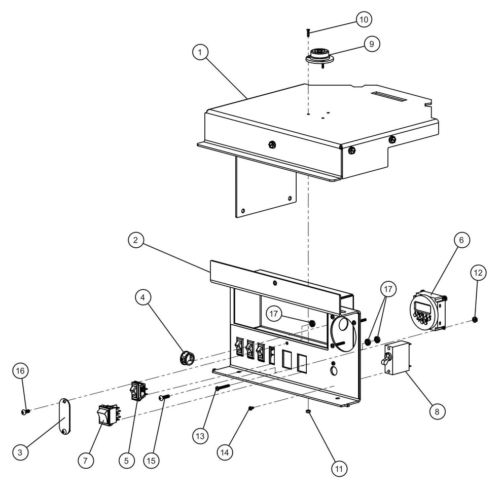 Night-Lite E-Series Electric Winch Manual Winch Component Box (1 of 3) Assembly Parts for Portable Lights Parts by Allmand