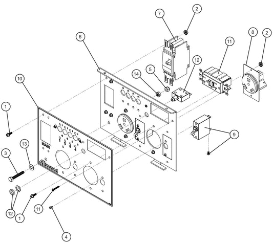 LD Series Night-Lite Pro II 2-30AMP RV 1-GFCI Outlet Package-I Assembly Parts By Allmand