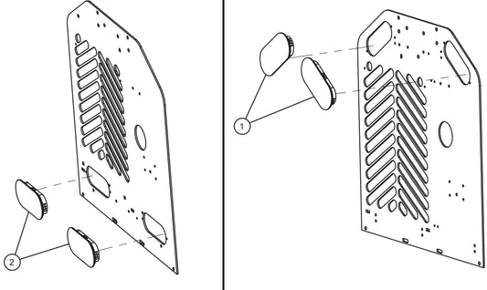 LD Series Night-Lite Pro II Tail Light Covers Option Assembly Parts By Allmand