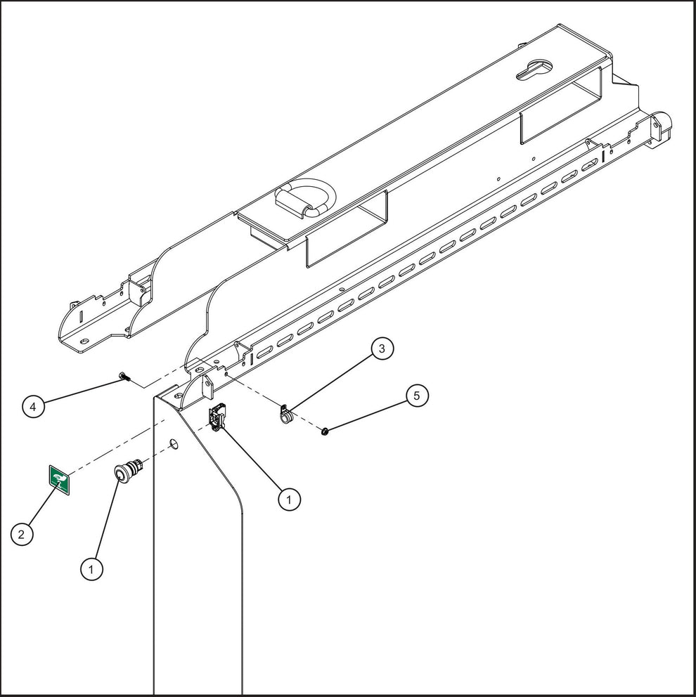 LD Series Night-Lite Pro II Emergency Stop Assembly Parts By Allmand