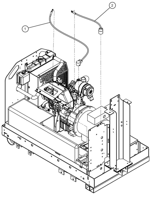 LD Series Night-Lite Pro II Battery Cables Assembly Parts By Allmand