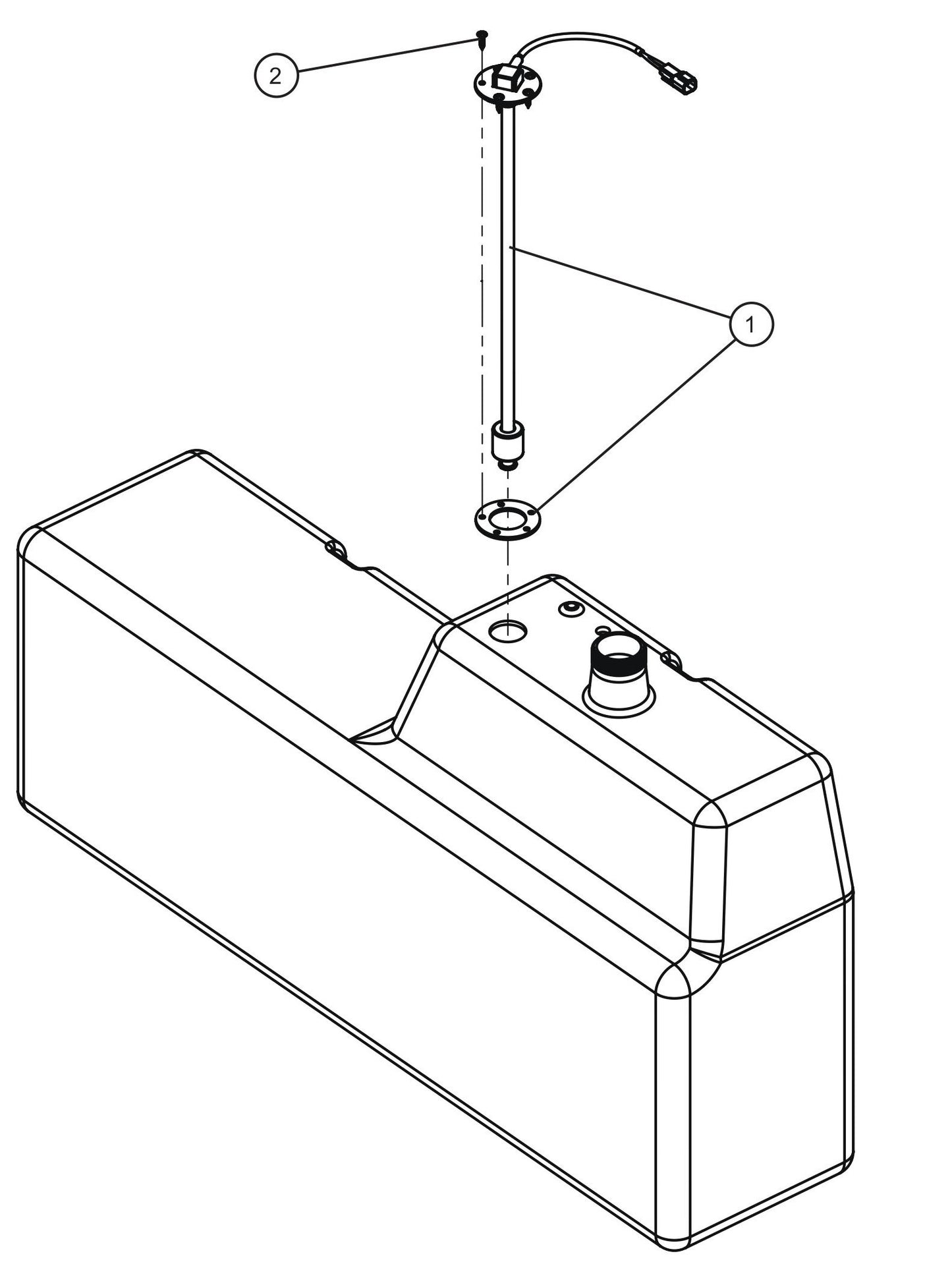 LD Series Night-Lite Pro II Fuel Level Sender Assembly Parts By Allmand