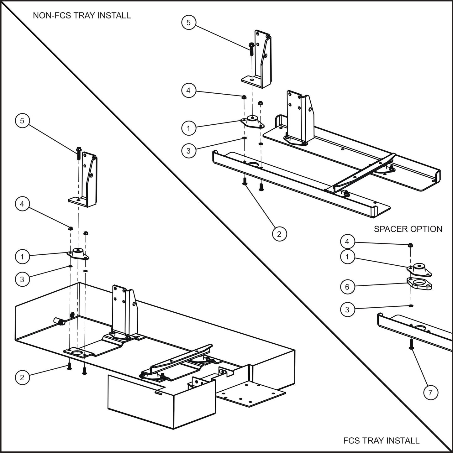 LD Series Night-Lite Pro II Engine Isolator Mounts Assembly Parts By Allmand