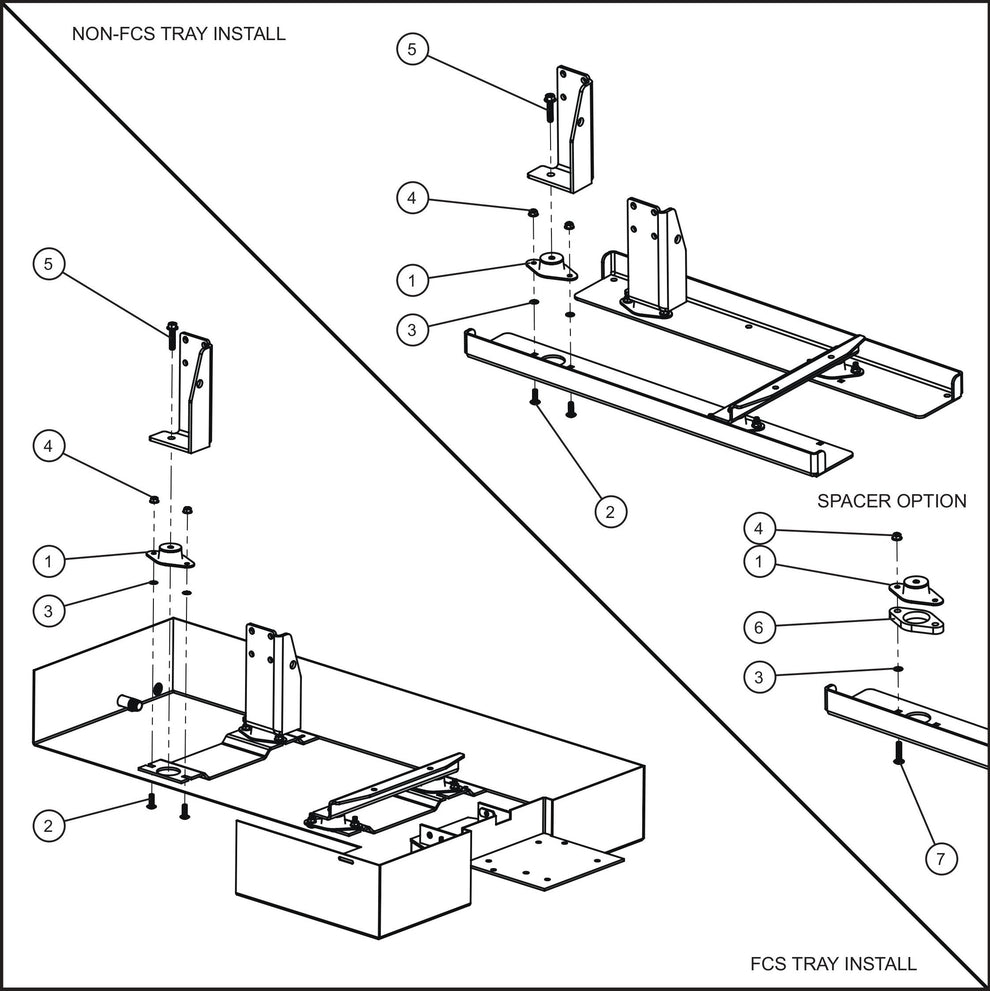 LD Series Night-Lite Pro II Engine Isolator Mounts Assembly Parts By Allmand