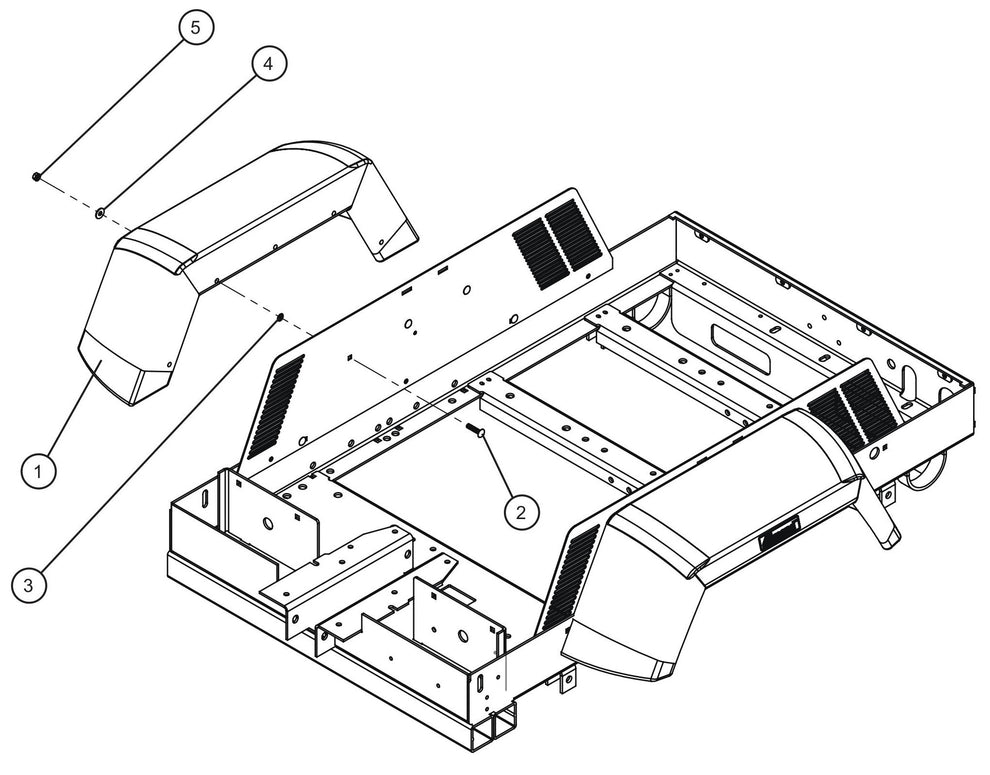 LD Series Night-Lite Pro II Fenders Assembly Parts By Allmand