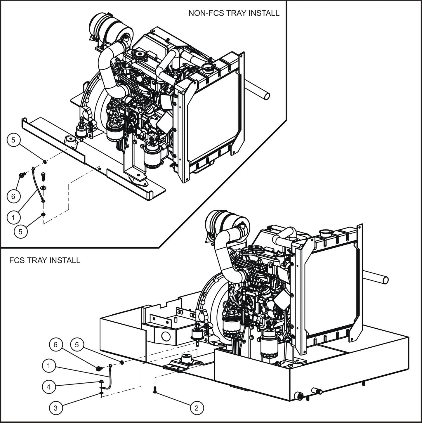 LD Series Night-Lite Pro II Engine Ground Wire Assembly Parts By Allmand