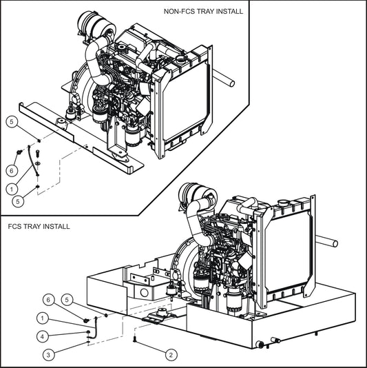 LD Series Night-Lite Pro II Engine Ground Wire Assembly Parts By Allmand