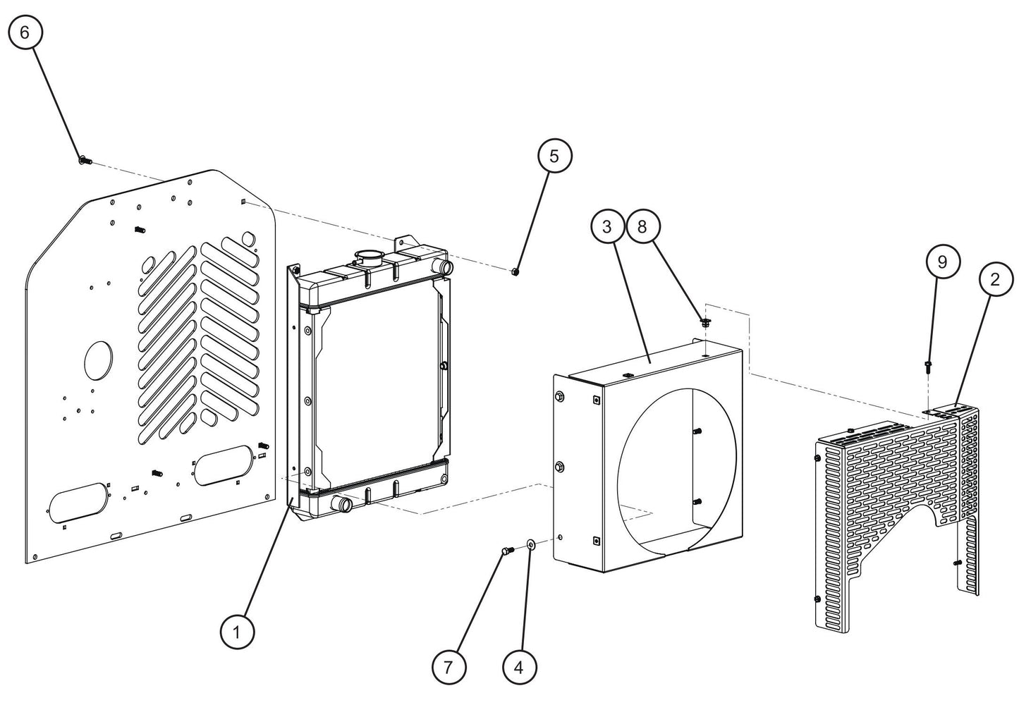LD Series Night-Lite Pro II CAT/Perkins 1.1 Engine Group (5 of 7) Assembly Parts By Allmand