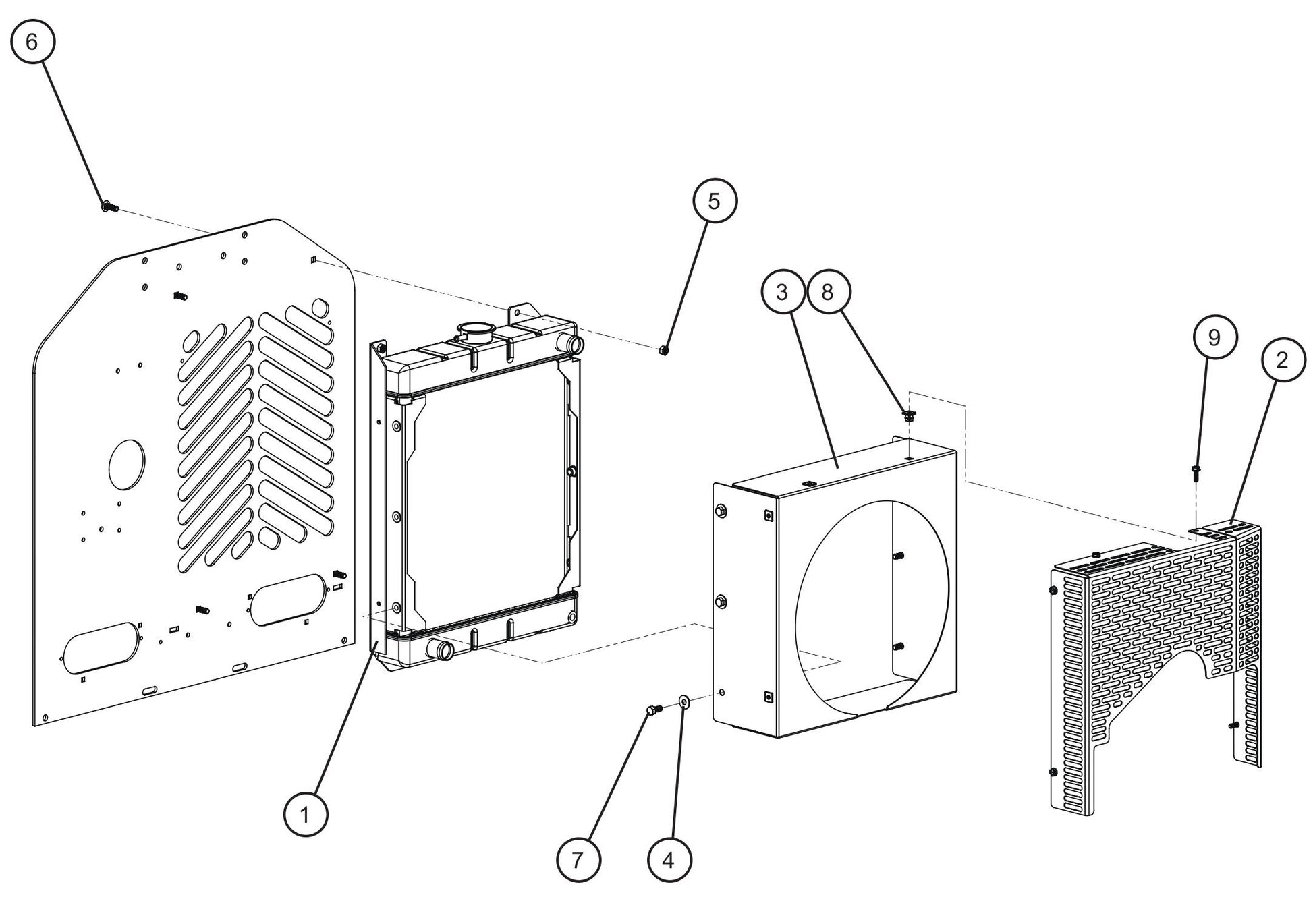 LD Series Night-Lite Pro II CAT/Perkins 1.1 Engine Group (5 of 7) Assembly Parts By Allmand