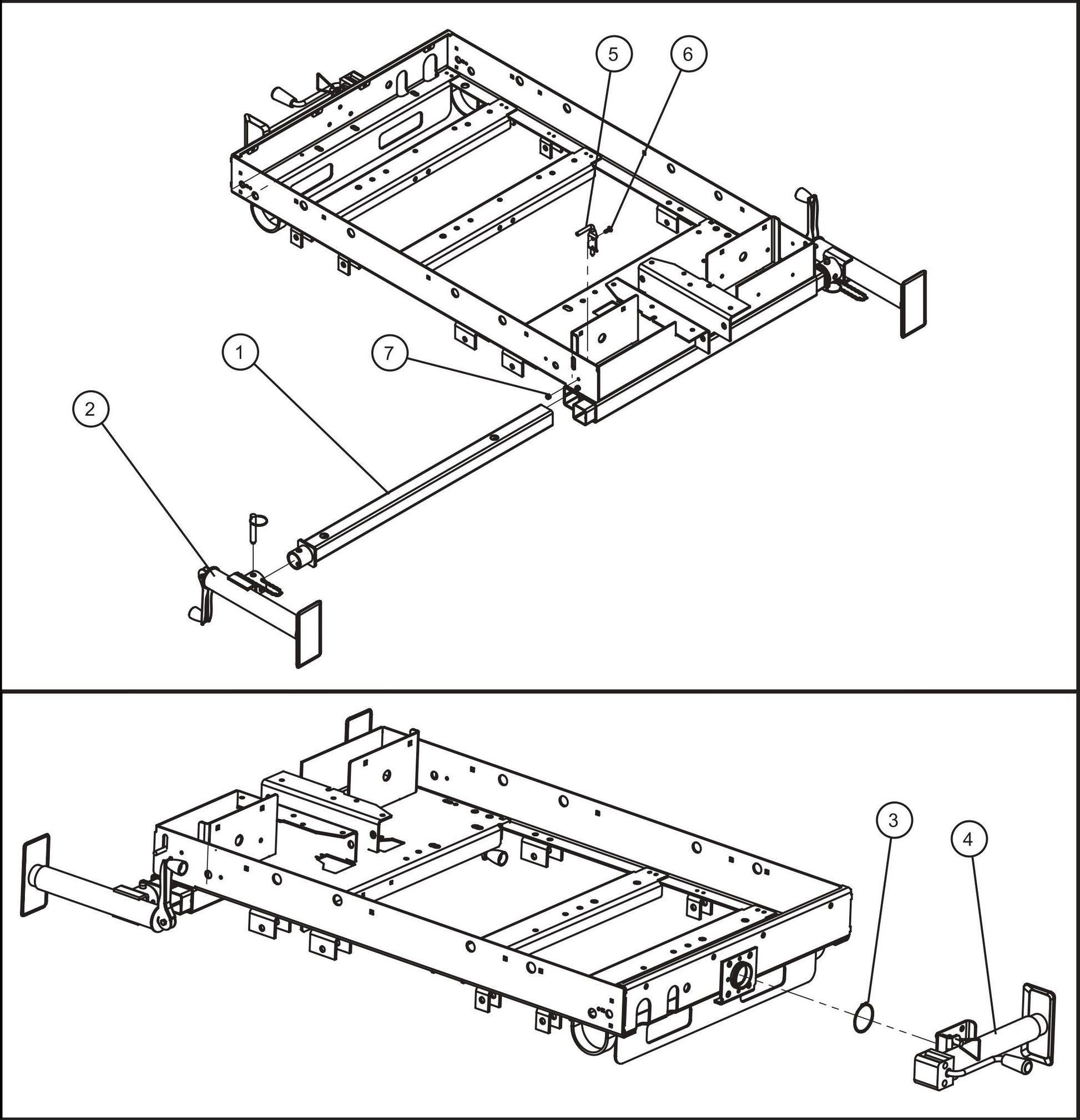 LD Series Night-Lite Pro II Outriggers And Jacks Assembly Parts By Allmand