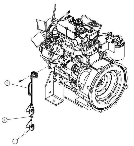 LD Series Night-Lite Pro II CAT/Perkins 1.1 Block Heater Assembly Parts By Allmand