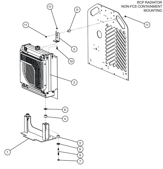 LD Series Night-Lite Pro II Kubota D1005/1105 Engine Group (6 of 6) Assembly Parts By Allmand