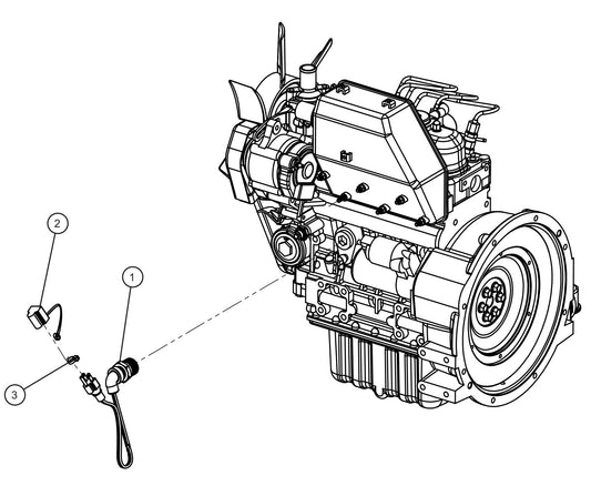 LD Series Night-Lite Pro II Kubota D1005/1105 Block Heater Assembly Parts By Allmand