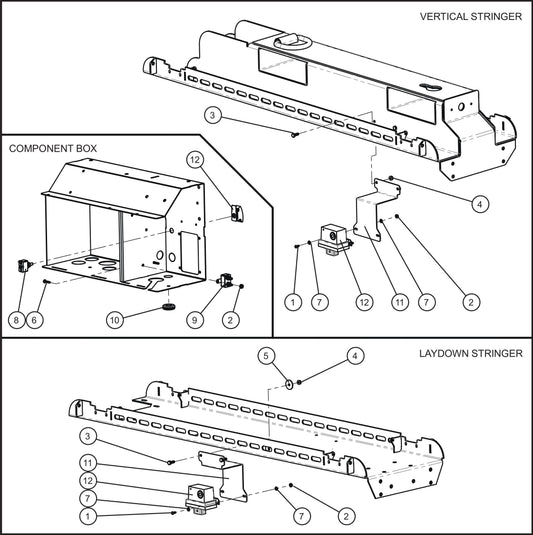 LD Series Night-Lite Pro II Kubota D1005/1105 Shocker Group (2 of 2) Assembly Parts By Allmand