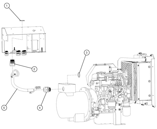 LD Series Night-Lite Pro II Marathon 10/4 Generator Cord Assembly Parts By Allmand