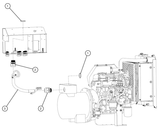 LD Series Night-Lite Pro II Marathon 6/4 Generator Cord Assembly Parts By Allmand