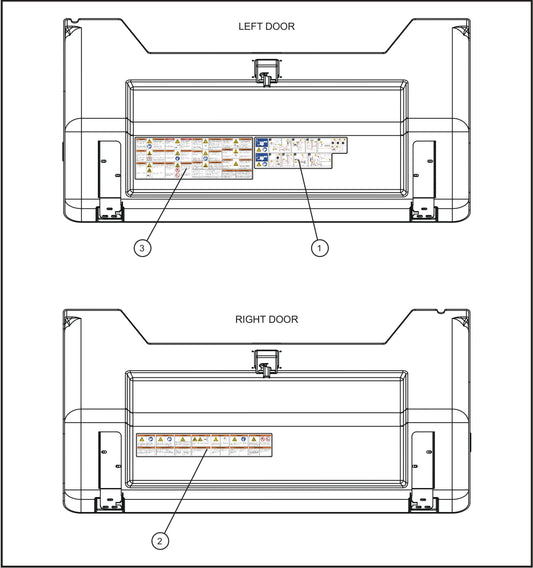 LD Series Night-Lite Pro II Laydown Tower Trailer Door Interior Domestic Decals Assembly Parts By Allmand