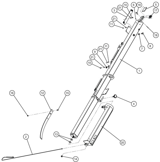 LD Series Night-Lite Pro II Laydown Tower Parts (1 of 2) Assembly Parts By Allmand