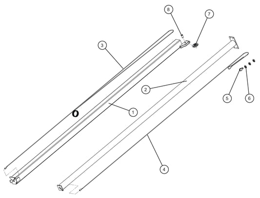 LD Series Night-Lite Pro II Laydown Tower Parts (2 of 2) Assembly Parts By Allmand