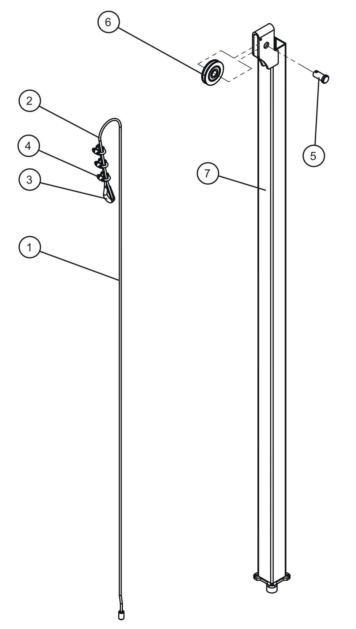 LD Series Night-Lite Pro II Vertical Tower Parts (5 of 5) Assembly Parts By Allmand
