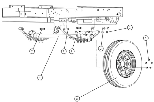 LD Series Night-Lite Pro II Axle Group Assembly Parts By Allmand