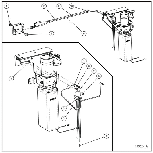Vertical Tower Momentary Switch Panel w/ Relay Assembly Parts for V-Series Night-lite PRO II 50 & 60Hz NIGHT-LITE PRO II® (08-000001 to 08-005618) by Allmand