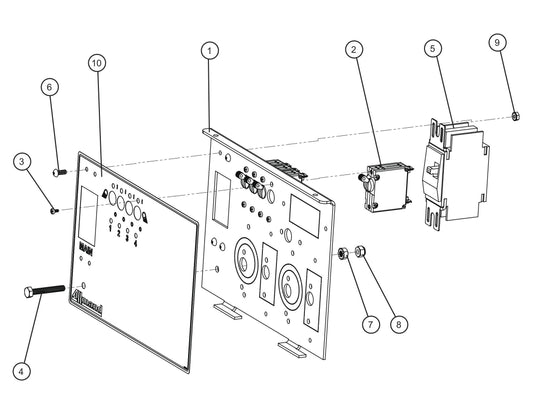 No Outlet UL489 Package Assembly Parts for V-Series Night-lite PRO II 50 & 60Hz NIGHT-LITE PRO II® (08-000001 to 08-005618) by Allmand