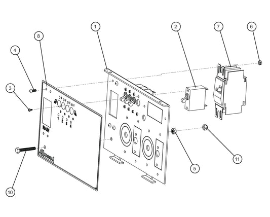 No Outlet Package Assembly Parts for V-Series Night-lite PRO II 50 & 60Hz NIGHT-LITE PRO II® (08-000001 to 08-005618) by Allmand