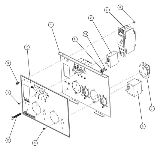 50Hz Africa Outlet Package Assembly Parts for V-Series Night-lite PRO II 50 & 60Hz NIGHT-LITE PRO II® (08-000001 to 08-005618) by Allmand