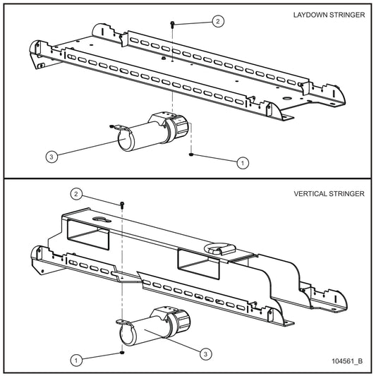 Manual Canister Assembly Parts for V-Series Night-lite PRO II 50 & 60Hz NIGHT-LITE PRO II® (08-000001 to 08-005618) by Allmand