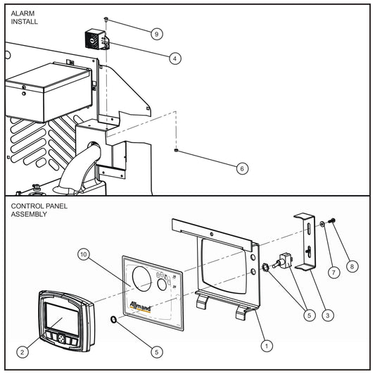 LSC Control Box with Toggle Switch (2 of 2) Assembly Parts for V Series Night-Lite (Sn 39-000001 to 39-999999) by Allmand