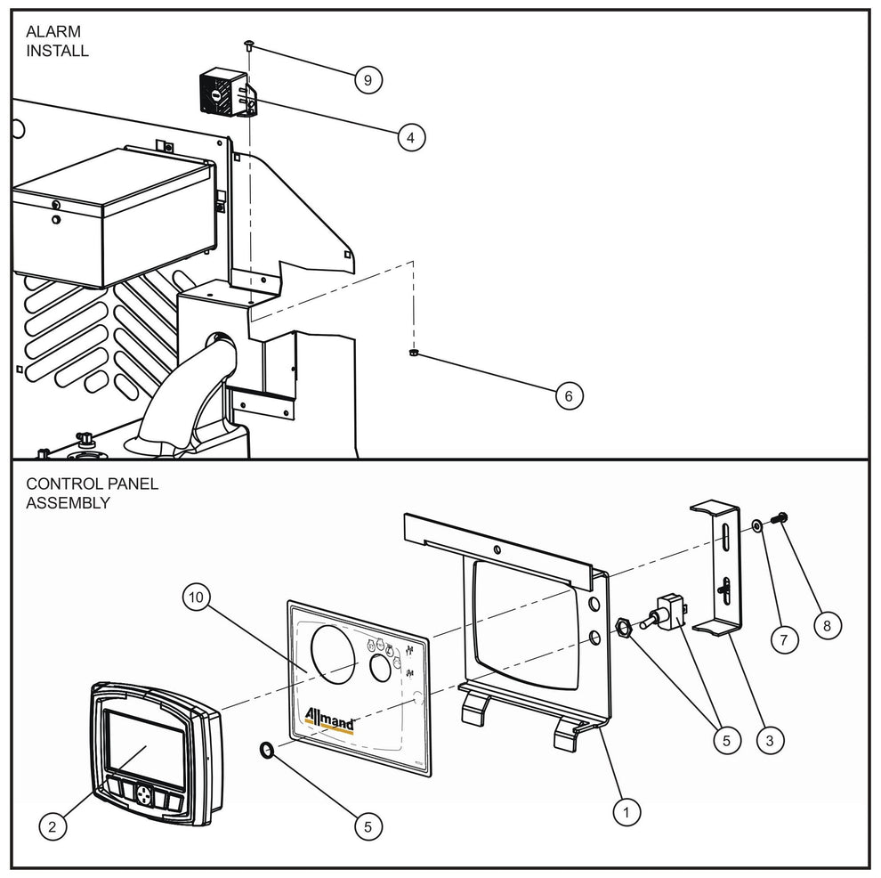 LSC Control Box with Toggle Switch (2 of 2) Assembly Parts for V Series Night-Lite (Sn 39-000001 to 39-999999) by Allmand