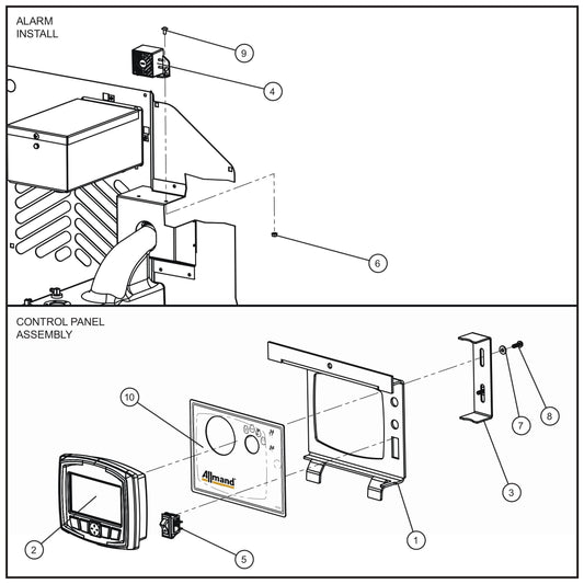 LSC Control Box with Rocker Switch (2 of 2) Assembly Parts for V Series Night-Lite (Sn 39-000001 to 39-999999) by Allmand