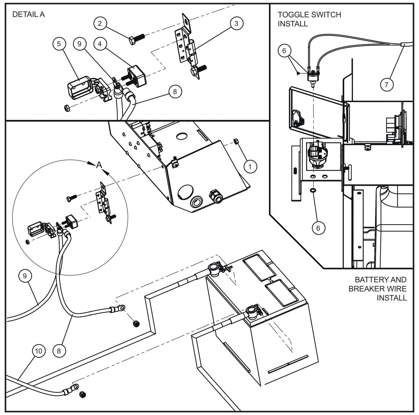 C1000 Electric Winch Control w/ NLV Wiring Assembly Parts for V Series Night-Lite (Sn 39-000001 to 39-999999) by Allmand