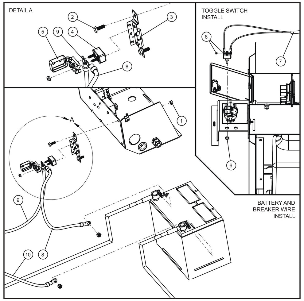 C1000 Electric Winch Control w/ NLV Wiring Assembly Parts for V Series Night-Lite (Sn 39-000001 to 39-999999) by Allmand