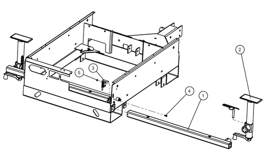 Outriggers Group Assembly Parts for V Series Night-Lite (Sn 39-000001 to 39-999999) by Allmand