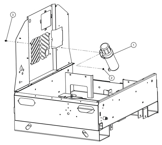 Manual Canister Assembly Parts for V Series Night-Lite (Sn 39-000001 to 39-999999) by Allmand