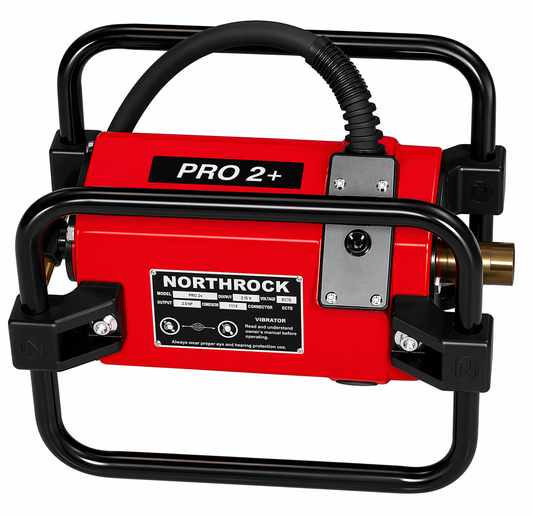 Northrock PRO 2+ 25L2 electric concrete vibrator motor, 2 HP, 115V, 15 amp