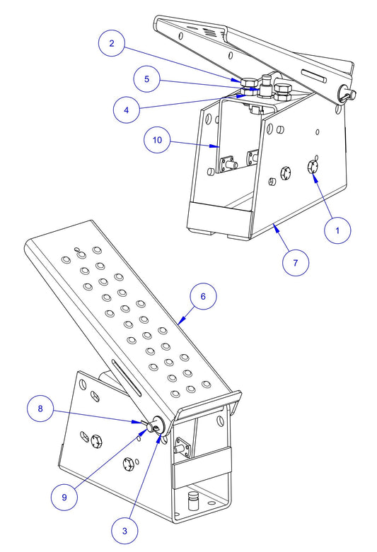 MSP455 (Pre 2021) Kill Switch Pedal Assembly Parts