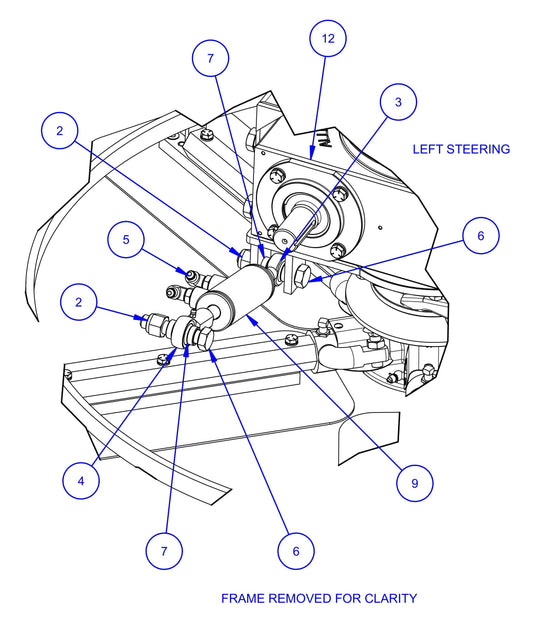 MSP455 (Pre 2021) Steering Assembly-1 Parts