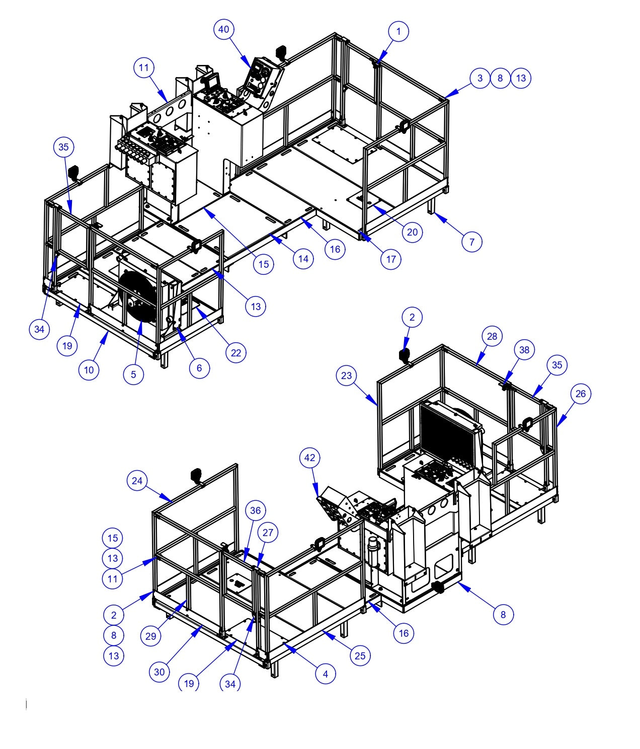 APCP1600 Operator Platform Assembly Parts by Allen Engineering
